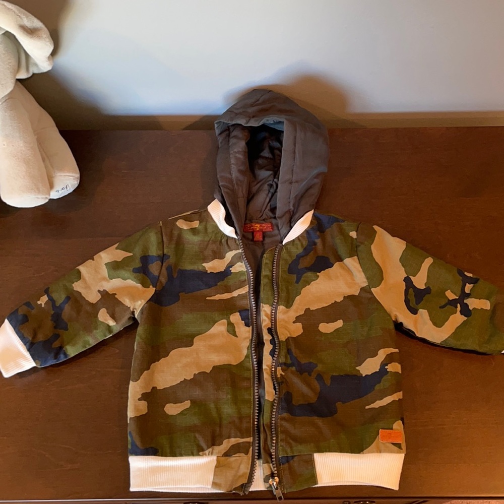 Seven for all mankind toddler camo jacket